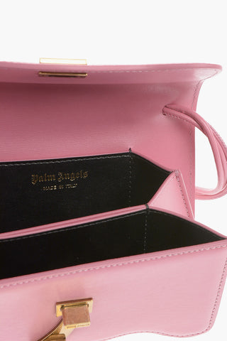 Leather Crossbody Bag with Golden Detail