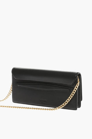 COUTURE! Leather Clutch with Inflatable Heart and Removable Chain Shoulder Strap