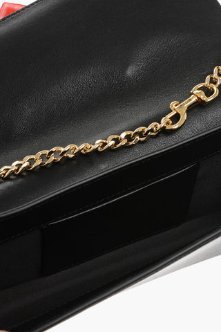COUTURE! Leather Clutch with Inflatable Heart and Removable Chain Shoulder Strap
