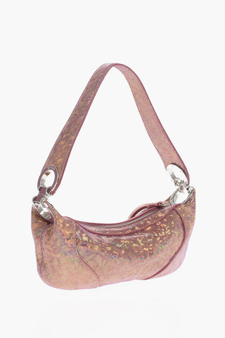 Borsa a Spalla in Pelle Effetto Olografico