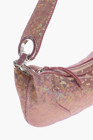 Borsa a Spalla in Pelle Effetto Olografico