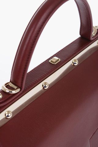 Leather MARGHERITA Handbag with Removable Shoulder Strap