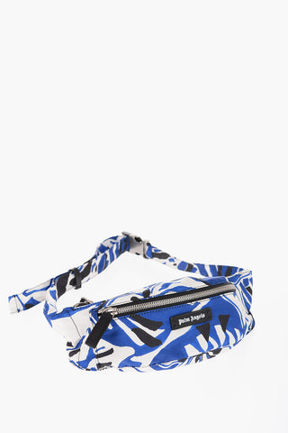 Patterned Bum Bag with Leather Detail