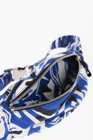 Patterned Bum Bag with Leather Detail