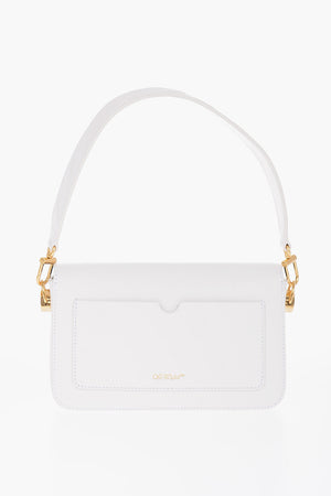 Leather Shoulder Bag PLAIN BINDER With Gold Details