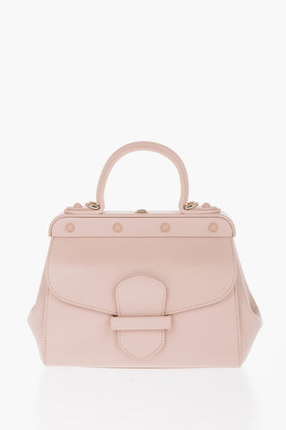 Leather MARGHERITA Handbag with Removable Shoulder Strap