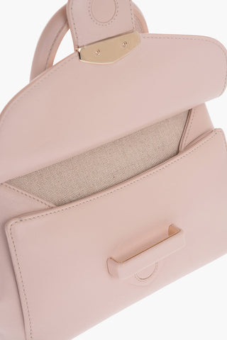 Leather MARGHERITA Handbag with Removable Shoulder Strap