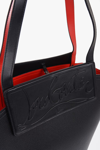Leather LOUBISHORE Tote Bag with Embossed Logo