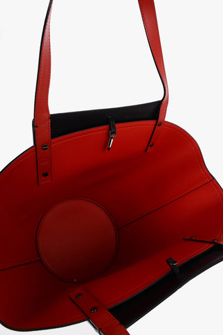 Leather LOUBISHORE Tote Bag with Embossed Logo
