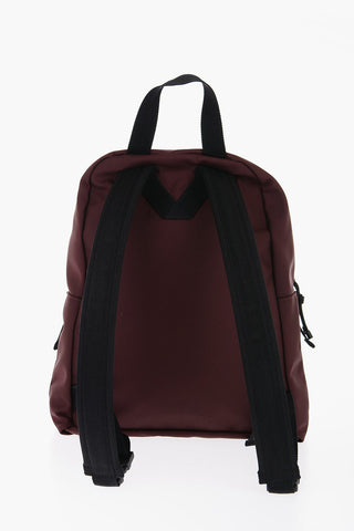 GARAVANI VLTN Solid Color Backpack with Logoed Leather Application