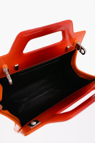 Gradient Leather WANDA MINI Handbag with Removable Shoulder Strap