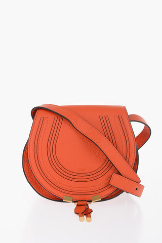 Textured Leather MARCIE Saddle Bag