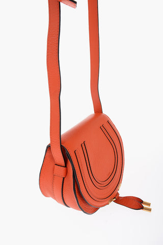 Textured Leather MARCIE Saddle Bag