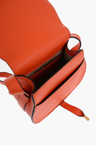 Textured Leather MARCIE Saddle Bag
