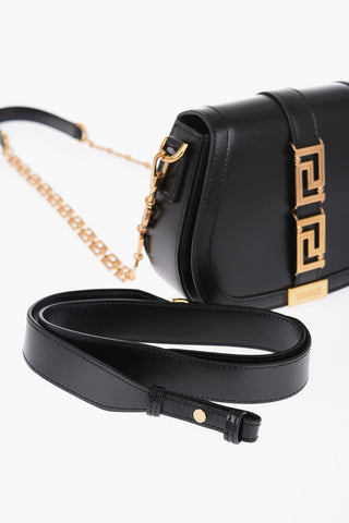 Leather GRECA GODDESS Crossbody Bag with Golden Details