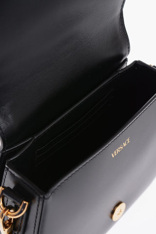 Leather GRECA GODDESS Crossbody Bag with Golden Details