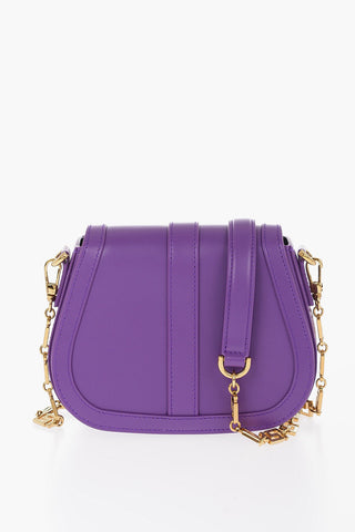 Leather GRECA GODDESS Crossbody Bag with Golden Details