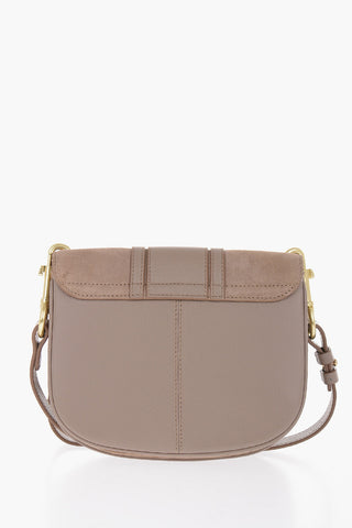 SEE BY Leather HANA Saddle Bag with Suede insert