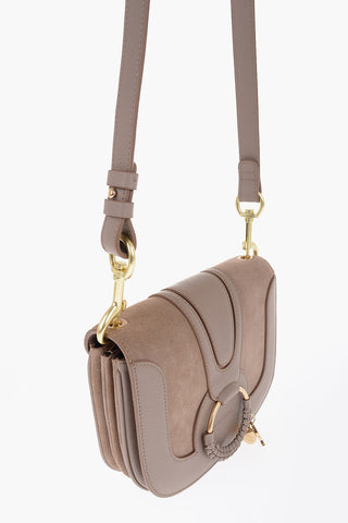 SEE BY Leather HANA Saddle Bag with Suede insert