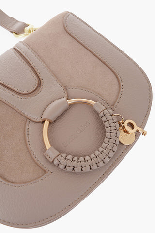 SEE BY Leather HANA Saddle Bag with Suede insert