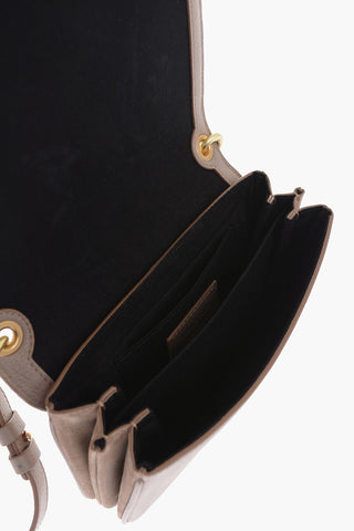 SEE BY Leather HANA Saddle Bag with Suede insert