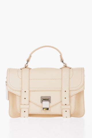 Leather Satchel Bag with Removable Shoulder Strap