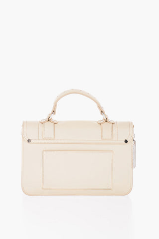 Leather Satchel Bag with Removable Shoulder Strap