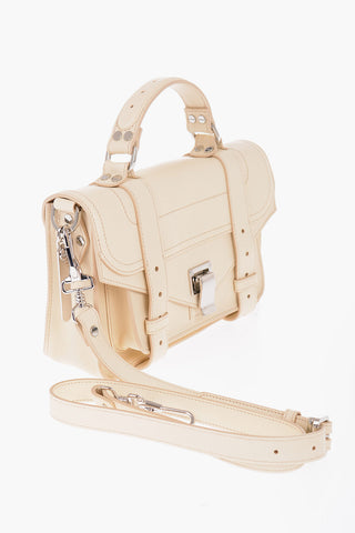 Leather Satchel Bag with Removable Shoulder Strap