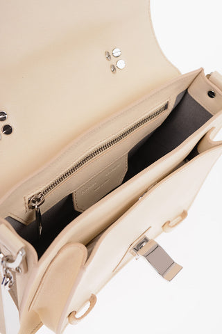 Leather Satchel Bag with Removable Shoulder Strap