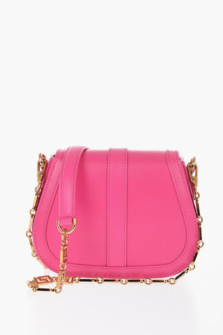 Leather GRECA GODDESS Crossbody Bag with Golden Details