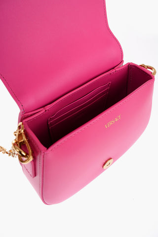 Leather GRECA GODDESS Crossbody Bag with Golden Details