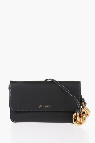 Leather Phone Pouch with Golden Detail