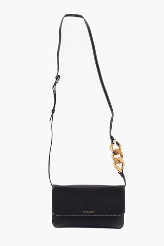 Leather Phone Pouch with Golden Detail