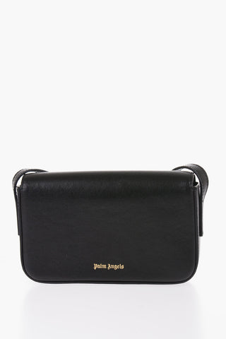 Leather PALM BEACH Crossbody Bag with Golden Metal Detail