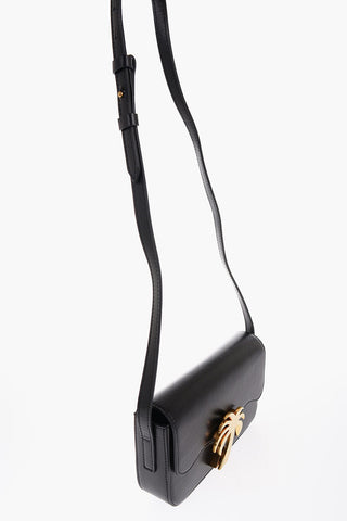 Leather PALM BEACH Crossbody Bag with Golden Metal Detail