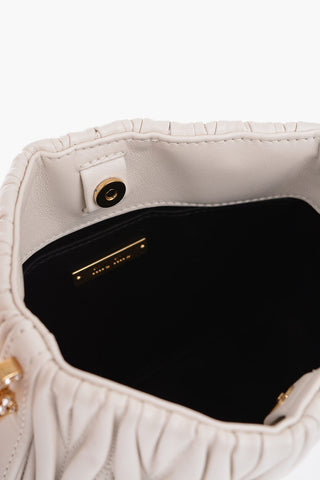 Quilted Leather SASSY Shoulder Bag with Rhinestone Details