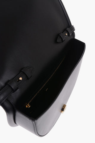 Leather AURA Crossbody Bag with Embossed Logo