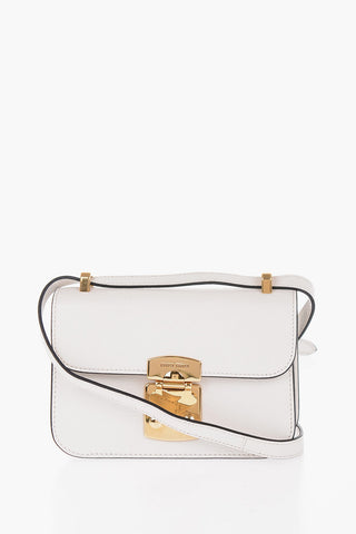 Leather MADRAS Crossbody Bag with Golden Details