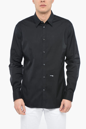 Camicia Relaxed Fit con Stampa Logo