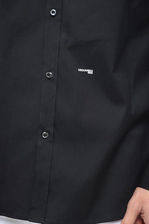 Camicia Relaxed Fit con Stampa Logo