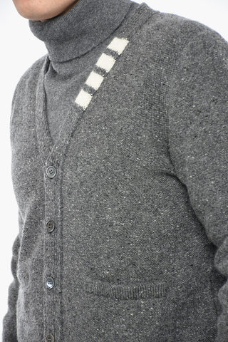 Cardigan in Misto Mohair con Tasche a Toppa