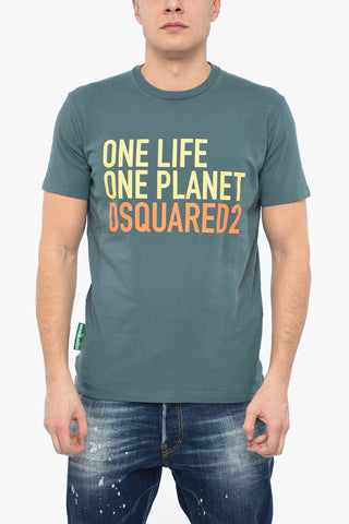 ONE LIFE ONE PLANET OLOP COOL T-Shirt with Lettering
