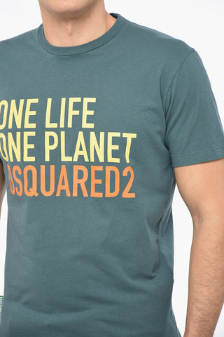 ONE LIFE ONE PLANET OLOP COOL T-Shirt with Lettering