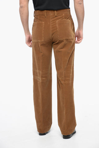 Corduroy Chinos Pants with Belt Loops