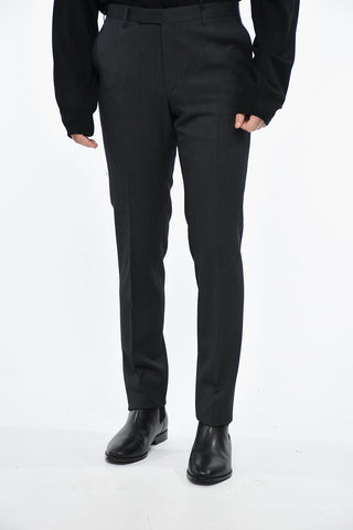 CC COLLECTION Virgin Wool Pants with Hidden Closure