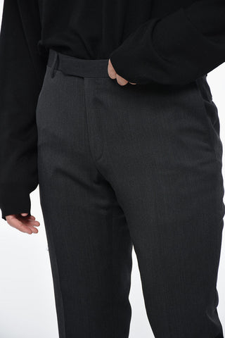 CC COLLECTION Virgin Wool Pants with Hidden Closure
