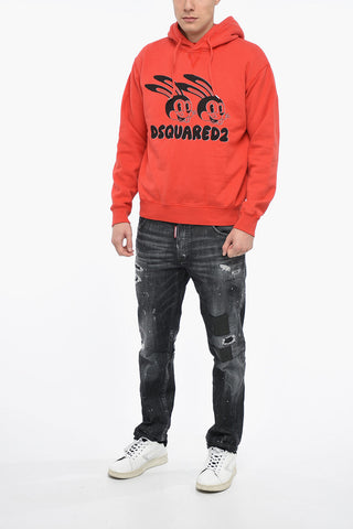 Felpa Hoodie LUNAR N.Y. con Stampa
