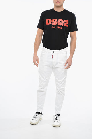 Jeans SEXY CHINO con Logo Patch sul Retro 16cm