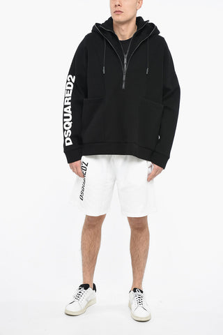 Oversized DOUBLENECK ANORAK Sweatshirt with Zipped Detail