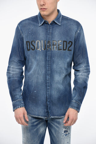 Denim RELAX DAN Shirt with Hidden Placket